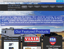 Tablet Screenshot of greatrvproducts.com